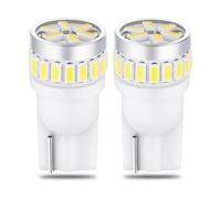 QAUBEN 2 pièces 194 ampoule LED W5W 168 2825 T10 ampoules intérieur voiture lumières pour dôme carte parking coffre porte courtoisie plaque d'immatriculation lumières blanc 6000K 12V-24V