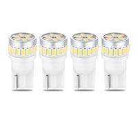 QAUBEN 4 pièces 194 ampoule LED W5W 168 2825 T10 ampoules intérieur voiture lumières pour dôme carte parking coffre porte courtoisie plaque d'immatriculation lumières blanc 6000K 12V-24V