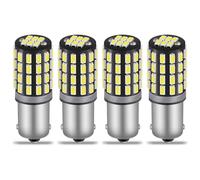 QAUBEN Ampoule LED BA9S 12-24 V, 540 lm, puce 3014 54 SMD, blanc 6 000 K, pour éclairage intérieur de voiture, éclairage de courtoisie, éclairage de carte, sans polarité, 2,76 W (4 pièces)