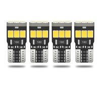 QAUBEN Ampoules LED 194, 4pcs Ultra-Lumineuses T10 168 2825 W5W, Blanc Froid 6000K, pour éclairage intérieur de Voiture plafonnier, portières, Tableau de Bord, Coffre, Plaque d'immatriculation 12 V