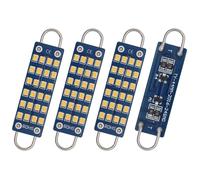 QAUBEN Ampoules LED 561 à boucle rigide, 44 mm (1,73"), blanc chaud, 24 SMD, 2016 puces, non polarisées, 562, 567, 564, 211-2, 212-2, 214-2, pour éclairage de porte, de carte, de dôme 12V 1,1 W (4pcs)