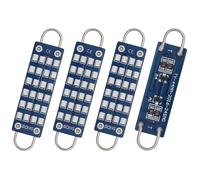 QAUBEN Ampoules LED 561 Festoon 44 mm (1,73"), vertes, 24 SMD 2016 puces, non polarisées, 562, 567, 564, 211-2, 212-2, 214-2, pour éclairage de porte, de courtoisie, de carte, de dôme 12V 1,1 W (4pcs)