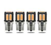 QAUBEN Ampoules LED CanBus 194 7020-7SMD 2,5 W 2000K Ambre 168 2825 W5W T10 pour plafonnier, éclairage de Carte, éclairage de courtoisie, marchepied, Tableau de Bord et Coffre de Voiture 223lm (4pcs)