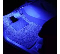 QAUBEN Kit d'éclairage d'ambiance RVB pour Plancher de Voiture USB 16,7 Millions de Couleurs Son Actif Synchronisation de la Musique Lumière d'ambiance Multicolore pour Plancher de Voiture DC 12 V