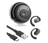 Qaum Écouteurs de traduction de langue AI, 144 langues en temps réel avec microphone, écouteurs de traduction bidirectionnelle 48h avec Bluetooth 5.4 pour l'apprentissage des voyages et des affaires