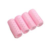 QAUUCP 4 pièces Coiffure Usage Domestique Bricolage Magique Grands Rouleaux de Cheveux Auto-adhésifs Style Rouleau Rouleau bigoudi Cheveux Femmes Outil de beauté Bigoudis Cheveux(Pink-5cm)