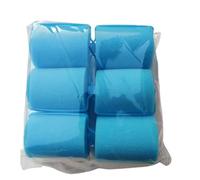 QAUUCP 6 pièces éponge Douce Coussin en Mousse bigoudis bigoudis Salon de Coiffure barbier Bricolage Boucles Kit de Coiffure Bricolage Maison Outils de Coiffure Bigoudis Cheveux(Blue,1.5cm)