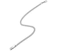 QAUUCP Chaîne de Poche Chaîne de Montre Rechange en Alliage avec Boucle à Lame, Longueur 30 cm(Silver)