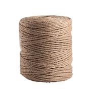 QAUUCP Corde De Jute Corde de Jute Naturelle, Ruban, Artisanat, Bricolage, Corde, Fil, Couture, fête, Mariage, décoration la Maison(Jute 4mm 5Meters)