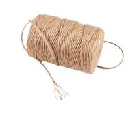 QAUUCP Corde De Jute Ficelle de Jute Naturelle Bricolage Jardinage Décoration Mariage Couture Artisanat Fil Corde(100 Meters)