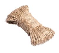 QAUUCP Corde De Jute Rouleau de Ficelle Corde Jute Naturelle for travaux manuels Couture, Fil, Mariage, Fait à la Main, Bricolage, fête, Ruban, nœuds, décoration(4mm 5Meters)