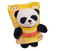 QAUUCP Peluche Chauffe-Main Pack de Chips Pommes Terre créatif Dessin animé Lina Bear Panda Chauffe-Mains Oreiller 2 en 1 Mignon Ours(Yellow Panda)