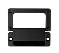 QAUUCP Poignée Encastrée Armoire à poignée pliante dissimulée par tiroir | Poignées de placard plates noires en alliage de zinc, ensemble de meubles cachés(1PCS)