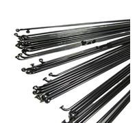 QAUUCP Rayons De VéLo 25 pièces 13G Rayons de vélo avec écrous en Acier Noir vélo de Montagne/Route 2.3mm Rayons de vélo électrique Haute résistance(25Pcs 13G 200mm)