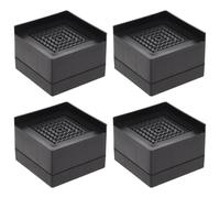 QAUUCP Rehausseur Pieds de Lit 4 Pcs Bed Frames Sofas Furniture Floor Mat Riser Heavy Lifting Pads Heightening Duty Risers Rubber Feet