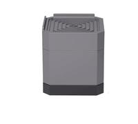 QAUUCP Rehausseur Pieds de Lit 4-Piece Set of Heavy-Duty Adjustable Plastic Triangular Furniture Bed Vertical Panels with Anti Slip Pads Suitable for(Grey 4 PC 3 Layer)