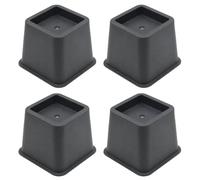 QAUUCP Rehausseur Pieds de Lit 4Pcs Heavy Duty Furniture Leg Risers Shock-Absorbing Stackable Bed Foot Pads Non-Slip Adjustable Height Sofa Enhancers(5 inch)