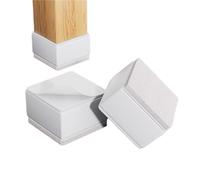 QAUUCP Rehausseur Pieds de Lit 4Pcs/Set Furniture Legs Pads Square/Round Coffee Table Feet Base Sofa Raiser, Home Cabinet Bed Cushion Raising Mats(Square-white-30.0mm)