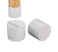 QAUUCP Rehausseur Pieds de Lit 4Pcs/Set Furniture Legs Pads Square/Round Coffee Table Feet Base Sofa Raiser, Home Cabinet Bed Cushion Raising Mats(Round-white-50.0mm)