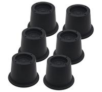 QAUUCP Rehausseur Pieds de Lit 6Pack 2.3 inch Furniture Risers Black Bed for Sofa,Couch,Desk, Extenders Supports Up to 1,300 Lbs