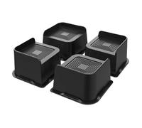 QAUUCP Rehausseur Pieds de Lit Bed Risers 3 inch Heavy Duty, 4.8x4.8In Wide Opening Furniture Pack, Lifts for Sofa, Frame,Tables
