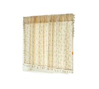 QAUUCP Rideaux Courts Rideaux Courts Marguerite à la Mode Simple, Ombre de Poche de Route, Pompon Floral for Cuisine, Chambre à Coucher, Salon, Baie vitrée, Rideau d'armoire(Yellow,H40cmxW140cm)