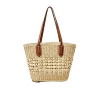 QAUUCP Sacs à bandoulière grande capacité for femmes, panier d'été, sac en paille for voyage plage