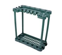 QAUUCP Support Range Outils de Jardin Organisateur d'outils de Jardin, râteaux, pelles, Support avec Rouleau, Utilitaire, Balai, serpillère for abri, intérieur, extérieur, buanderie, Garage