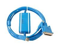 QAVLXIE Câble de programmation USB-SC09 for FX0 FX0S FX1S FX0N FX1N FX2N A FX/A Series, ligne de téléchargement, port RS232(Gold Plated Isolated)
