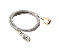 QAVODB Adaptateur de tuyau haute pression 1,5 m - Type de tube : 8,3 mm - 1500 psi - Convient pour les grandes bouteilles de CO2 - Pour machine à gazéifier l'eau - Tuyau CO2 - Pour Grohe Blue Home