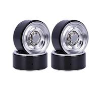 QAWRYV RC Pneus Voiture pour Axial pour SCX10 pour Wraith D90 4WD pour Capra pour TRX4 VS4-10 pour LCG 1/10 4 Pièces CNC Aluminium 1,9 '' Moyeu Roue Jante Voiture RC Remplacement