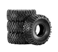 QAWRYV RC Pneus Voiture pour Axial pour SCX10 Pro pour Capra pour Traxxas pour TRX4 4WD D90 pour Redcat 1/10 4 Pièces Pneu Caoutchouc Souple 115 Mm 1,9 Chenille RC