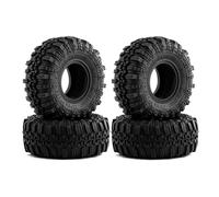 QAWRYV RC Pneus Voiture pour Axial pour SCX24 pour Bronco AX24 pour TRX4M pour FMS pour FCX24 pour Enduro 24 1/18 1/24 4 Pièces Jante Caoutchouc Souple 57 Mm 2,5 Cm Voiture Radiocommandée