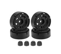 QAWRYV RC Pneus Voiture pour Axial pour SCX24 pour Deadbolt pour Gladiator pour Bronco AX24 pour TRX4M 1/24 1.0 Beadlock Jante Moyeu Roue Mise À Niveau Voiture sur Chenilles RC