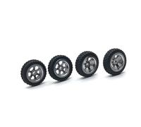 QAWRYV RC Pneus Voiture pour WLtoys 284131 K969 K979 K989 K999 P929 P939 1/28 Roue Métal Souple Pneu Voiture Télécommandée Réparations Voitures Course Pièces Rechange(Gray)