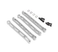 QAWSED Accessoires Voitures RC Compatible avec MN pour MN168 pour MN78 pour MN82 1/12 RC Pièces De Voiture Accessoires Métal pour Châssis Tige De Fixation Cadre Fixation Liaison(Silver)