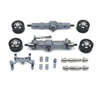 QAWSED Accessoires Voitures RC Compatible avec WPL C74 1/10 Rc Car Upgrade Modification Accessoires Pièces Essieu Servo pour Siège Moyeu De Roue Arbre De Transmission Ensemble(Gray)