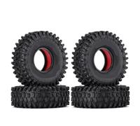 QAWSED Compatible avec Axial pour SCX10 90046 TRX4 D90 Redcat Gen8 4 Pièces Pneus De Roue en Caoutchouc De 1.9 "avec Mousse TPE À Double Étage pour Voiture sur Chenilles RC Roue Voiture RC(Color3)