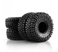 QAWSED Compatible avec Axial SCX10 90046 AXI03007 TRX4 pour Redcat Gen8 4PCS 110MM 1.9In Pneus en Caoutchouc Rock Pneus De Roue pour Voiture sur Chenilles RC 1: 10 Roue Voiture RC
