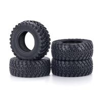 QAWSED Compatible avec Kyosho pour Mini-z pour Jimny pour Axial sur Chenilles Axiale 1/18 RC 4x4 Pièces 38/42x15mm Boue en Caoutchouc Souple pour Pneus pour Terrain 4 Pièces Roue Voiture RC(38x15)
