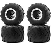 QAWSED Compatible avec SCX24 pour FCX24 C10 pour JLU pour Deadbolt pour Gladiator 1/24 Voiture sur Chenilles 4 Pièces OGRC 1.0 RC Camion Jante Pneus Ensemble 70 * 49mm Roue Voiture RC(70 * 49mm 2)
