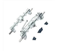 QAWSED Compatible avec WPL C14 C24 C34 B14 B24 Accessoires De Mise À Niveau Voiture Télécommandée Kit D'assemblage De Pont, D'essieu Et De Différentiel Avant Et Arrière RC Essieu