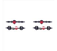 QAWSED Compatible avec WPL C14 C24 C34 C44 B14 B24 1/16 Pièces De Mise À Niveau Voitures Télécommandées, Accessoires De Modification, 2 Essieux Avant Et Arrière en Métal RC Essieu
