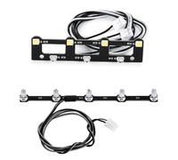 QAWSED pour 1/14 pour Tamiya pour Scania 770S RC Camion Remorque Benne Voiture Bricolage Pièces Toit Projecteurs Phares Conseil RC Voiture Mise À Niveau Pièces Accessoires Voitures RC(Front and Roof)