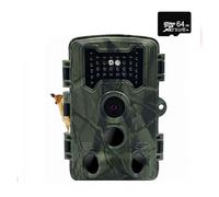 QAXRZCUCD Caméra De Chasse Et Suivi des Sentiers PR1000, 36mp, Vision Nocturne, avec Déclenchement par Le Mouvement, Détection La Faune en Plein Air Images Et VidéOs Nettes(Add 64GB)