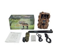 QAXRZCUCD Caméra De Suivi des Sentiers en Direct 4G, Contrôle par Application IR, Vision Nocturne, Piège Chasse, HD 60mp 8K avec Carte SIM, Mobile for La Faune Images Et VidéOs Nettes