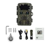 QAXRZCUCD H8201 2.4 Pouces Caméra De Chasse 20MP 4K HD Enregistrement Vision Nocturne IP66Waterproof Traînée Déclencheur Suivi Images Et VidéOs Nettes(Add 64GB)