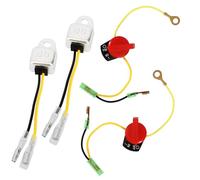 QAZAKY Capteur d'alerte de faible huile + interrupteur marche/arrêt moteur compatible avec GX160 GX200 GX240 GX270 GX340 GX390 5,5 HP 6,5 HP 8 HP 9 HP 11 HP 13 HP