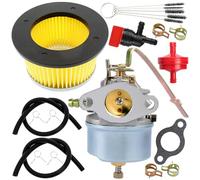 QAZAKY Carburateur compatible avec Tecumseh 631068A 631068B 631827 632208 632589 632615 H25 H30 H35 H50 moteur 4 temps Craftsman Edger 3,5 HP Moteur tondeuse à gazon Chipper Carb 3HP 3147