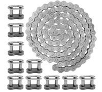 Qazaky Chaîne robuste 415H-110 L pour moteur moteur à 2 temps 49 cc 50 cc 60 cc 66 cc 70 cc 80 cc Moteur à 4 temps 4 temps Moto Pit Dirt Mini Scooter ATV Minibike Chopper 415H 110L 415